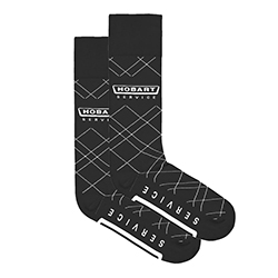 Hobart Service Black Crew Socks