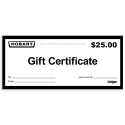 $25 GIFT CERTIFICATE