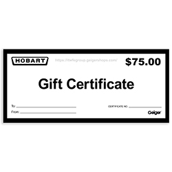 $75 GIFT CERTIFICATE